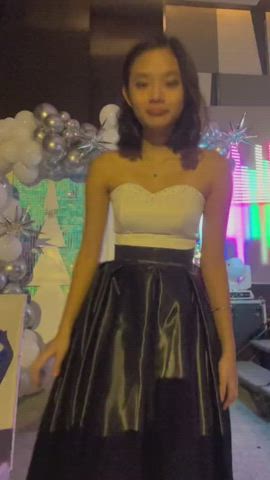 18 years old asian bar barely legal dancing dress party gif