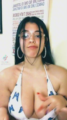 big tits bikini tiktok gif