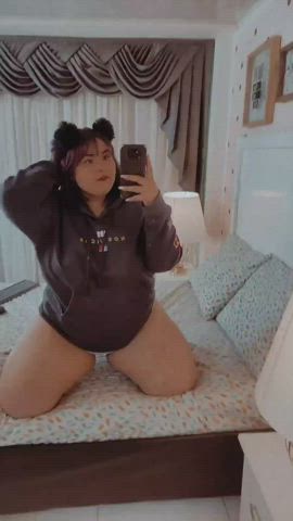 bbw chubby cosplay curvy cute gif