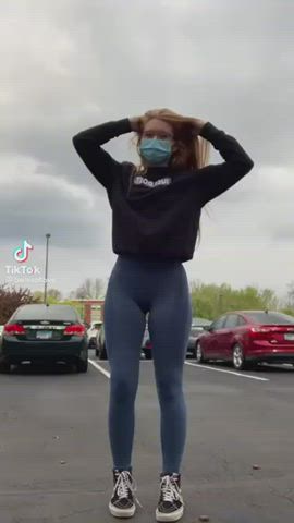 Big Ass Glasses Non-nude Redhead Teen TikTok gif