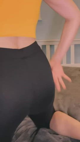 ass milf yoga pants gif