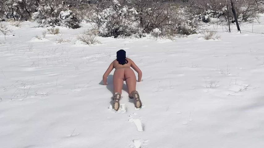 U/Tinyd1002 suggested I should have done dare #7 (snow angel) tits down. We had another