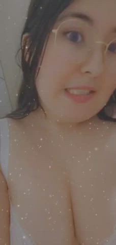 Big Tits Bra Chubby Tease gif