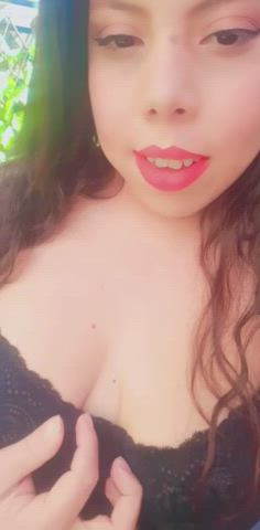 BBW Big Tits Chubby Latina gif