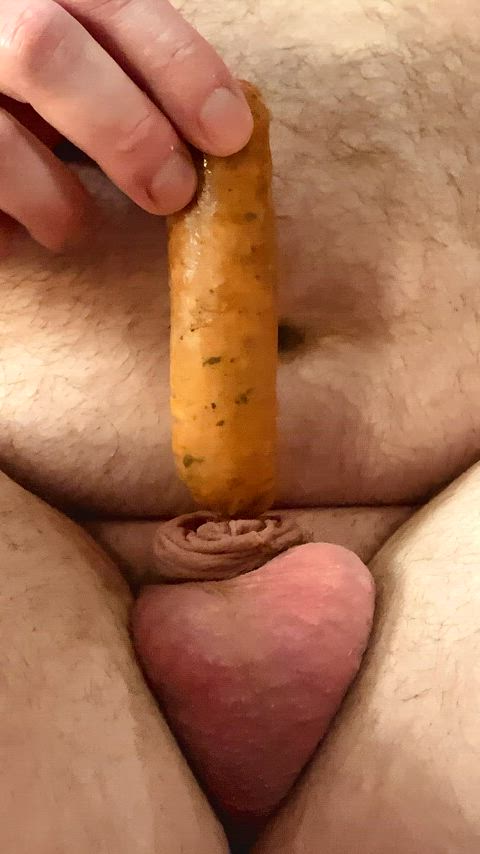 clit rubbing cock food fetish kinky little dick masturbating pegging rubbing r/sph