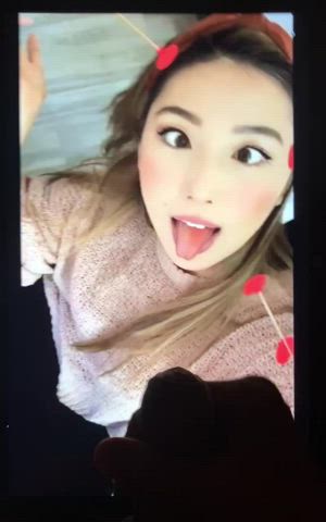 ahegao asian cock cum cumshot jerk off tongue fetish tribbing tribute gif