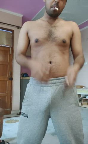 desi indian male masturbation smoking solo gif