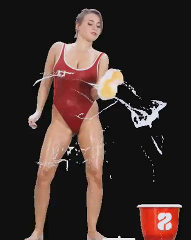 Huge Tits Josephine Jackson Natural Tits Stripper Stripping Swimsuit Wet gif