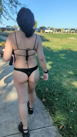 big ass goth micro bikini teen gif