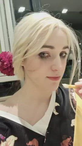 Is Ciri eating some fries NSFW enough...? Ciri by Milashiroki