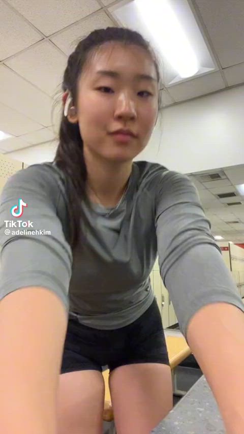 amateur asian ass korean tiktok workout gif