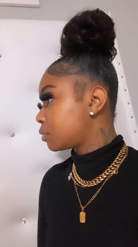 ebony long tongue tongue tongue fetish gif