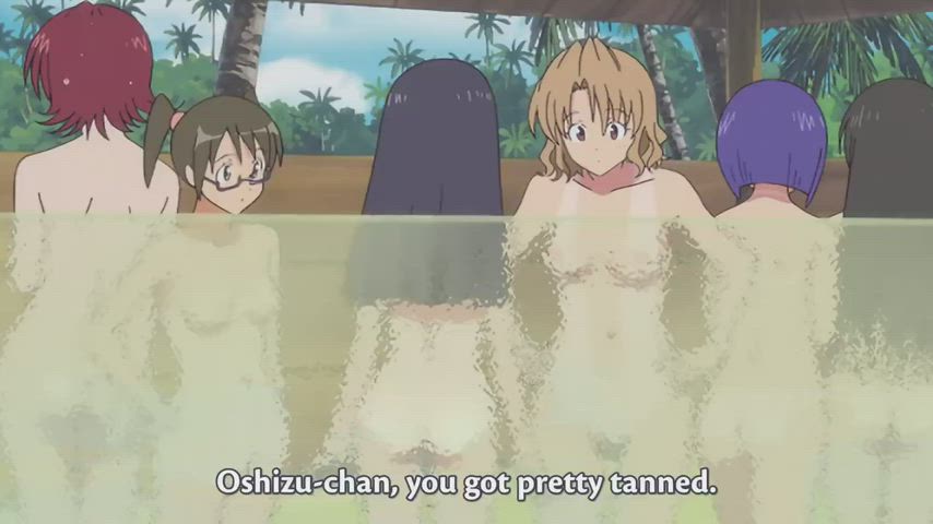 Checking out each others tan [To Love Ru OVA]