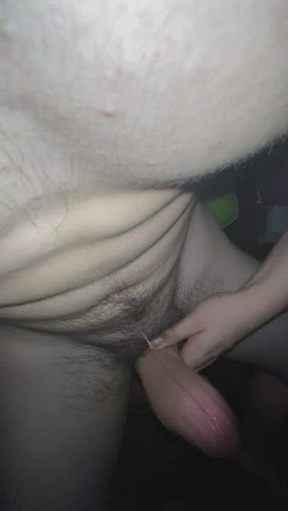 Tapping my huge cock against my abs