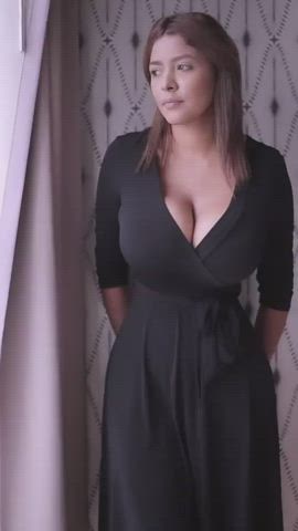 big tits dress tits gif