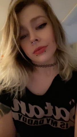 blonde cute demon emo onlyfans pale pierced piercing pretty screaming gif