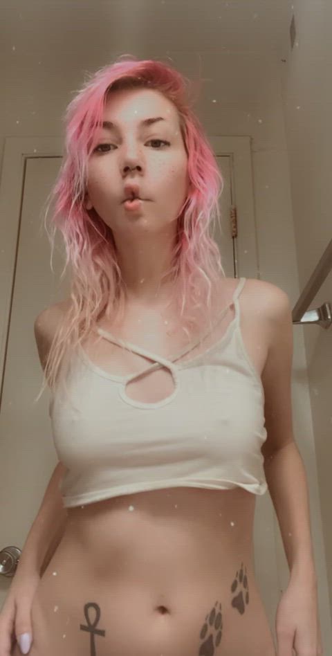 alt alternative amateur natural natural tits reddit titty drop pink hair gif