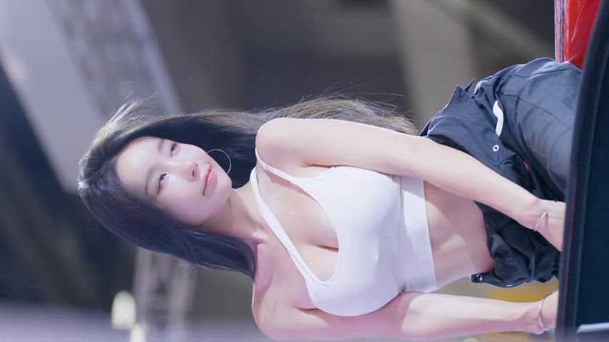 asian big tits korean model smile gif