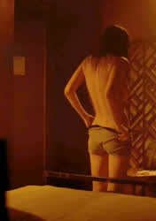 Alexandra Daddario slipping off her boyshorts, getting ready...