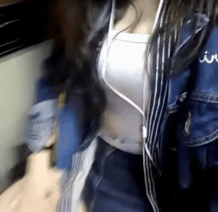 Asian Bus Legs gif