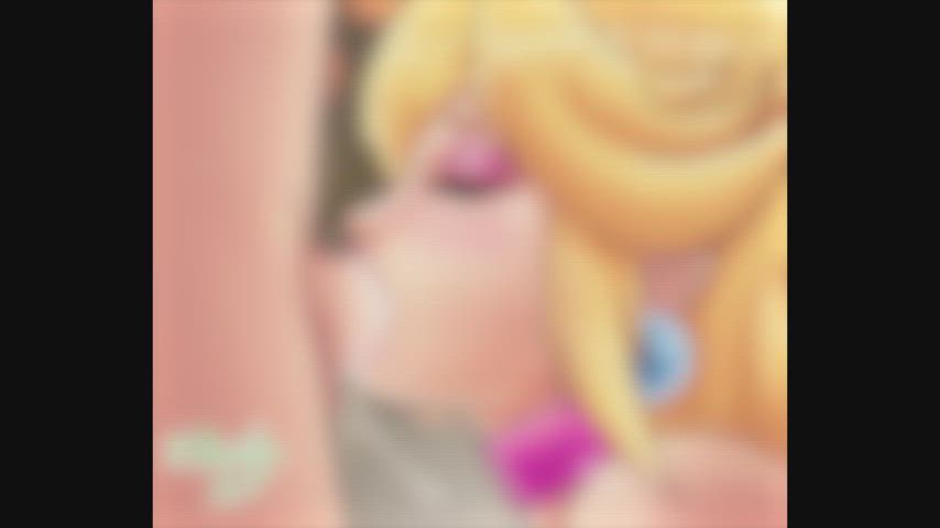 Princess Peach's Sloppy Blowjob (AsullaArt)