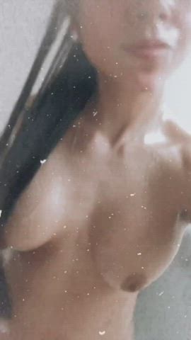 nude shower tits gif