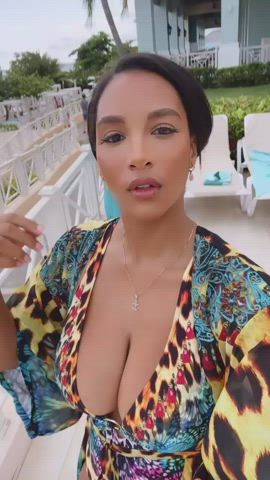 ebony swimsuit tits gif