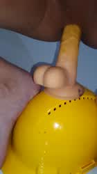 Anal Anal Play Bathroom Big Dick Bisexual Deep Penetration Dildo Homemade gif