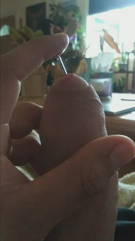 Big Dick Bisexual Cum Foreskin Precum Uncut gif