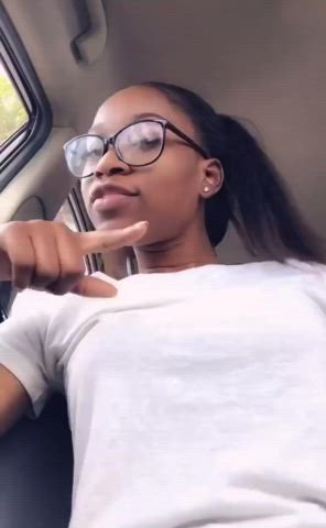 Cute Ebony Pigtails gif