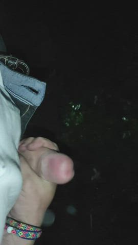 big dick cock cum cumshot jerk off male masturbation outdoor gif