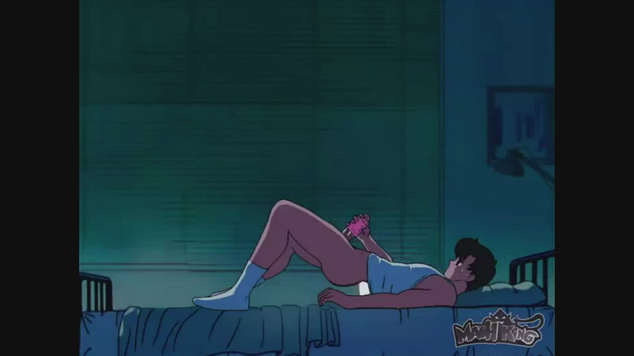 Animation Anime Back Arched Hentai Jerk Off Male Masturbation Parody Solo gif