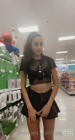 18 years old caught flashing grocery store petite public pussy pussy lips teen gif