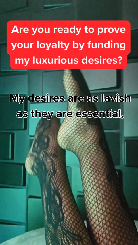 Luxurious Desires Await: Will You Fund My Lifestyle?