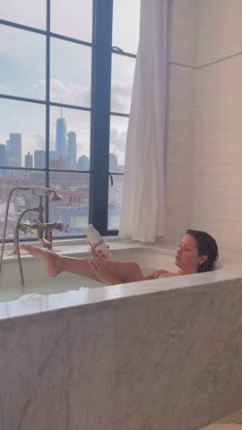ashley tisdale bath bathtub brunette celebrity legs gif