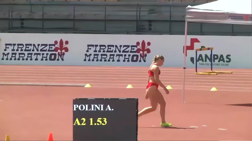 ass athlete athletic bent over blonde booty italian gif