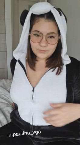 Cute Glasses Tits gif