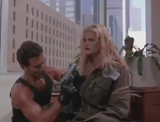 Anna Nicole Smith scene from Skyscraper