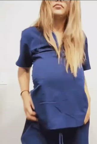 big tits busty nurse gif