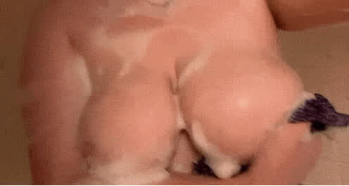 areolas big tits boobs huge tits soapy gif