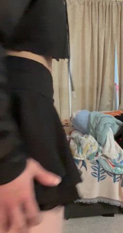 amateur ass ass shaking femboy jiggling softcore thigh highs gif