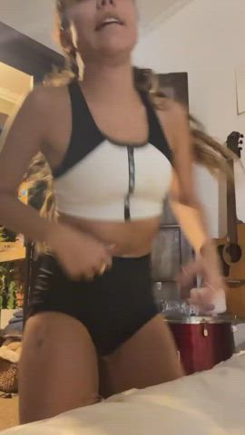 Brazilian Brunette Dancing gif