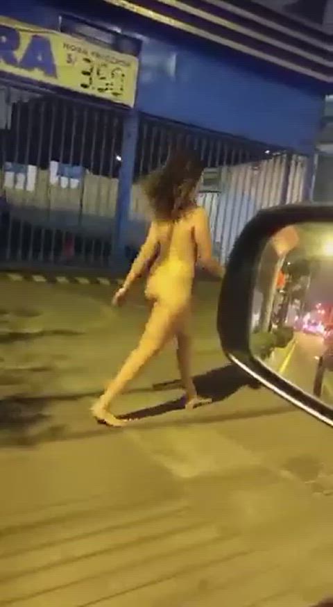 big ass curly hair exhibitionism exhibitionist public sport gif