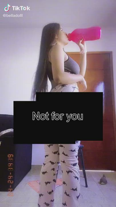 Big Ass Brazilian Brunette Censored Humiliation Teen TikTok Virgin gif