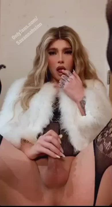 crossdressing little dick trans gif