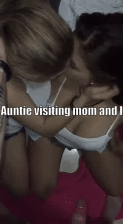 aunt big dick blowjob caption cleavage double blowjob mom son taboo gif