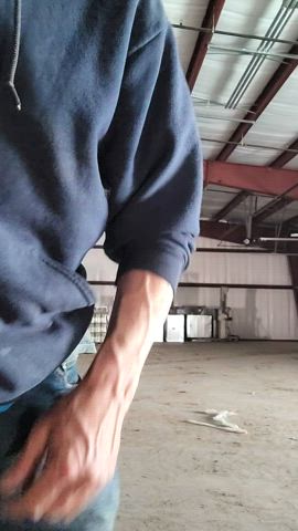 Flashing my bulge at work. (OC)