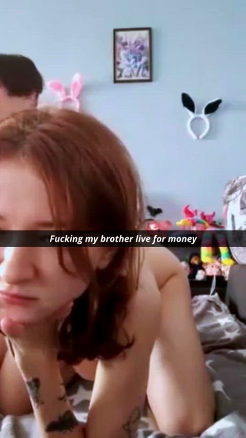 Fucking my brother live for money