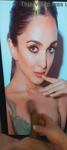 Kiara advani big cock cum tribute teaser on big massive tv screen