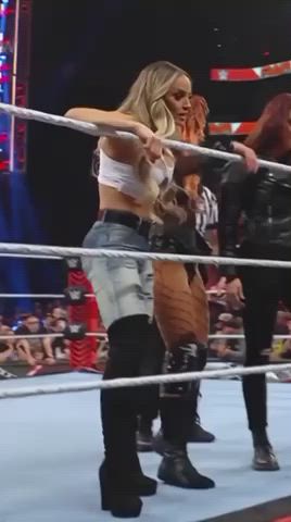 ass big ass big tits booty milf pawg thick tits trish stratus wrestling gif